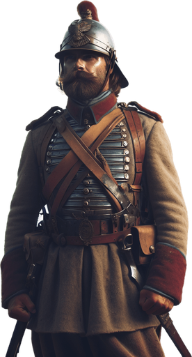 eski çağ askeri tek ve ön pozisyonda