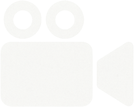 white video camera icon