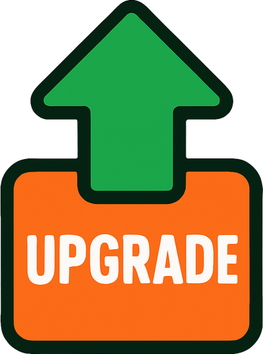 upgradeIndicator.
In-Game asset.  2d.  High contrast.  No shadows