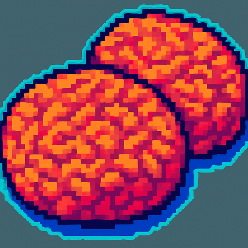 Two uncooked fish cakes.