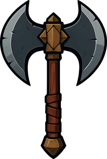 Büyük savaş baltası.
In-Game asset.  2d.  High contrast.  No shadows