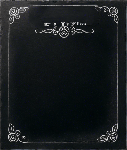 Word "ELIXIR" in chalk