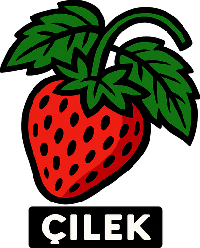 Dalında çilek.
In-Game asset.  2d.  High contrast.  No shadows