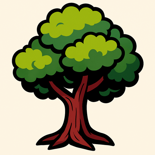 Ağac.
In-Game asset.  2d.  High contrast.  No shadows