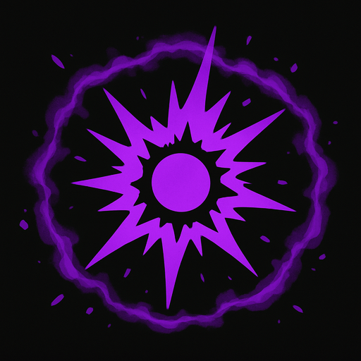 Purple Stun Aura, No text on image!.
In-Game asset.  2d.  High contrast.  No shadows