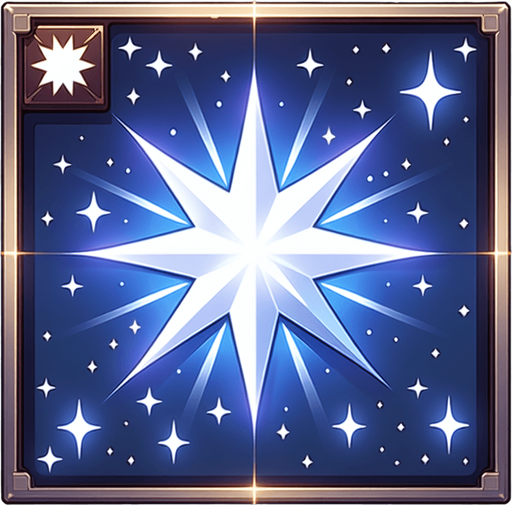 White star and give them glowing effect.
Single Game Texture. In-Game asset. 2d. Blank background. High contrast. No shadows.