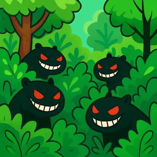 Ponles sonrisas malvadas a los capibaras, recuerda que los ojos son rojos y usa lineas mas gruesas.