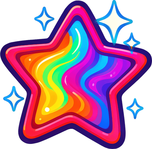 Shimmer effect. Vibrant..
In-Game asset.  2d.  High contrast.  No shadows