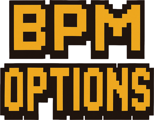 Change writing to the ''BPM OPTIONS'' pixel art