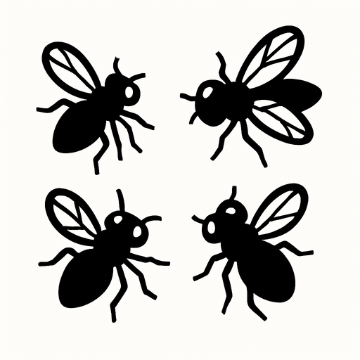 Que los enemigos sean como unas moscas que vuelan por ahí.
In-Game asset.  2d.  High contrast.  No shadows