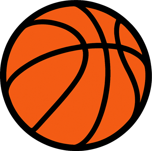 basketball ball.
In-Game asset.  2d.  High contrast.  No shadows