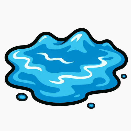 Water.
In-Game asset.  2d.  High contrast.  No shadows