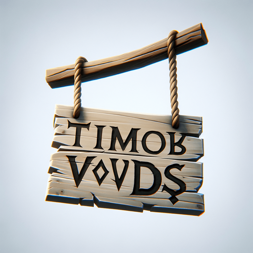 вывеска на двух ниточках с надписью: TImakovDS.
Single Game Texture. In-Game asset. 2d. Blank background. High contrast. No shadows.