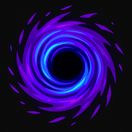 galactic portals looks like a black hole.
In-Game asset.  2d.  High contrast.  No shadows