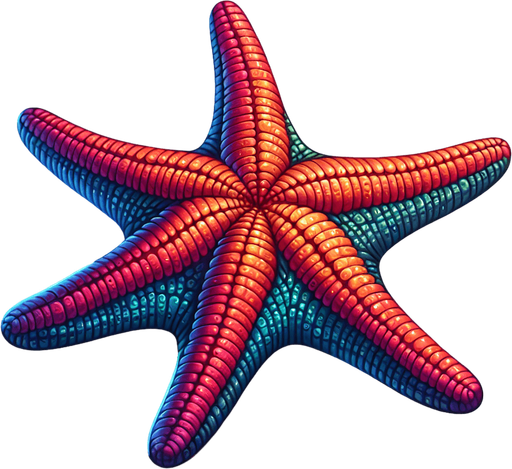 a starfish.
Single Game Texture. In-Game asset. 2d. Blank background. High contrast. No shadows.