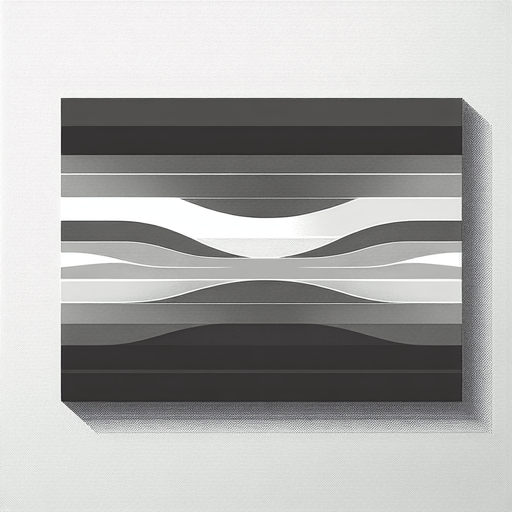 2 simple large plain horizontal gray stripes..