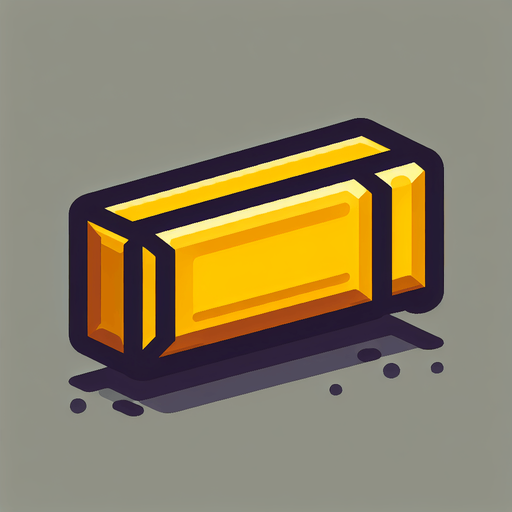 Yellow bar.
Single Game Texture.  In-Game asset.  2d.  Blank background.  High contrast.  No shadows