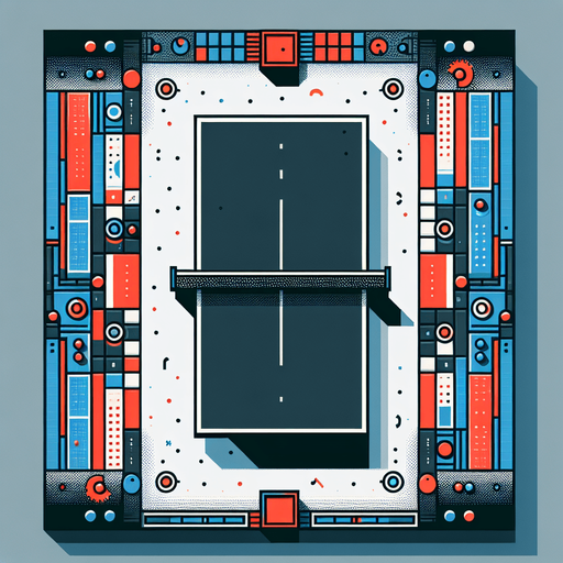 Pong table. Top view facing screen.
Single Game Texture.  In-Game asset.  2d.  Blank background.  High contrast.  No shadows