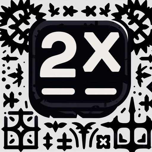 elevler içinde 2X yazısı.
Single Game Texture. In-Game asset. 2d. Blank background. High contrast. No shadows.