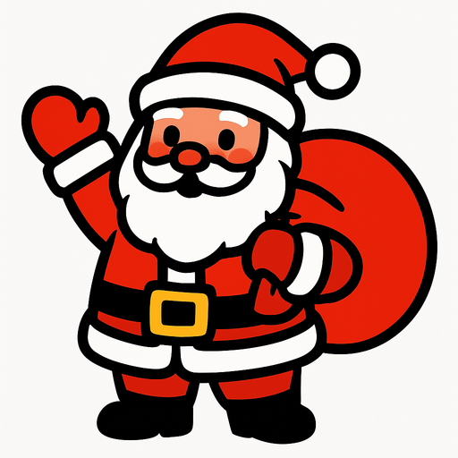 santa.
In-Game asset.  2d.  High contrast.  No shadows