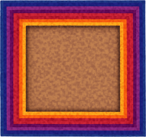 As que sea una alfombra, deja el centro vasio , pixelart