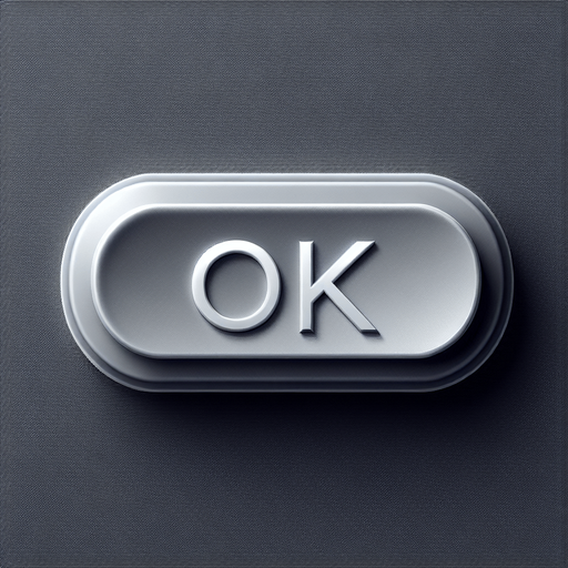 Professional horizontal rounded elongated rectangle grey button with text "Ok" in white.
High definition.