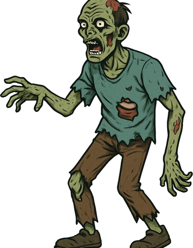 draw a single zombie.
No shadows