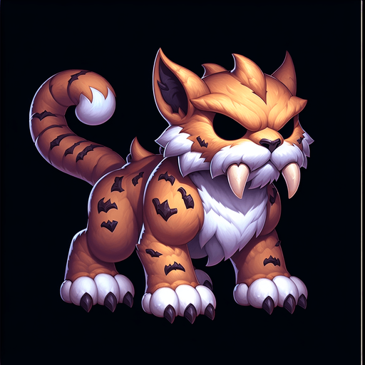 A good but dangerous cat. Warcraft 3 art..
Single Game Texture. In-Game asset. 2d. Blank background. High contrast. No shadows.