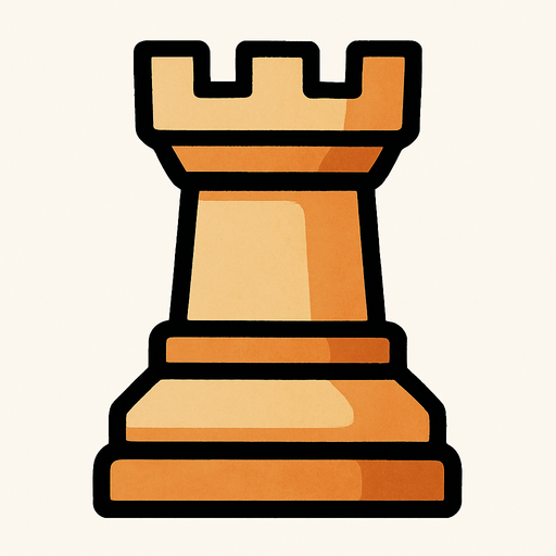 Satranç kalesi.
In-Game asset.  2d.  High contrast.  No shadows