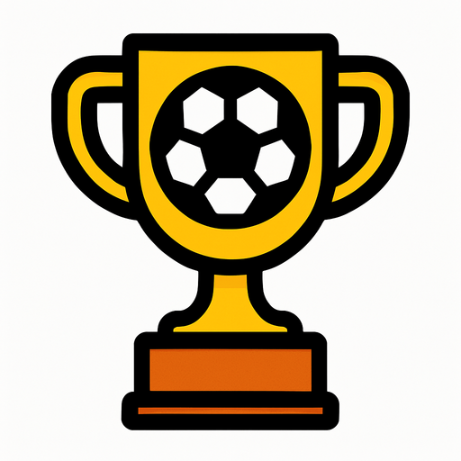 football cup.
In-Game asset.  2d.  High contrast.  No shadows