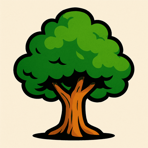Ağac.
In-Game asset.  2d.  High contrast.  No shadows