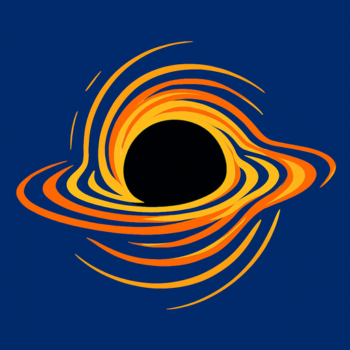 Black hole.
In-Game asset.  2d.  High contrast.  No shadows
