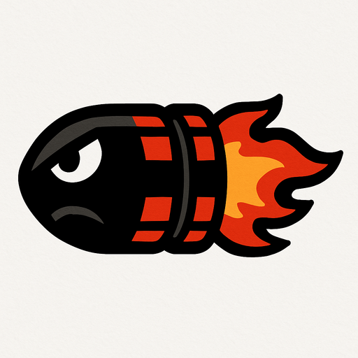 enemyBullet.
In-Game asset.  2d.  High contrast.  No shadows