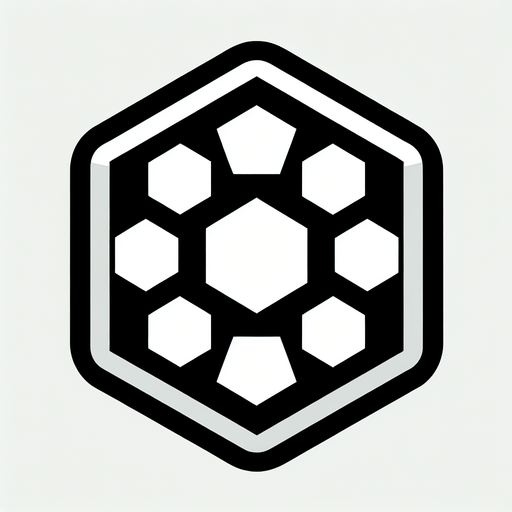 hexagon. flat and white..
Single Game Texture. In-Game asset. 2d. Blank background. High contrast. No shadows.