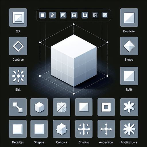 a white geometric square shape
Single Game Texture. In-Game asset. 2d. Blank background. High contrast. No shadows.