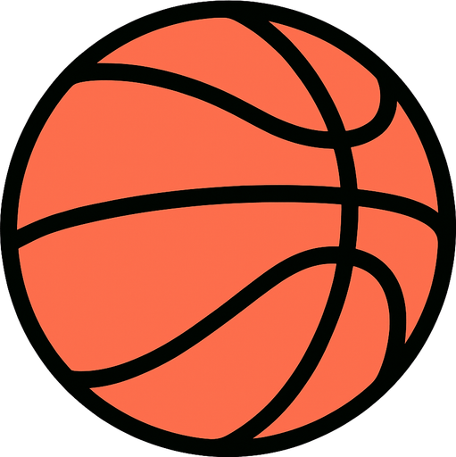 BASKETBALL.
In-Game asset.  2d.  High contrast.  No shadows