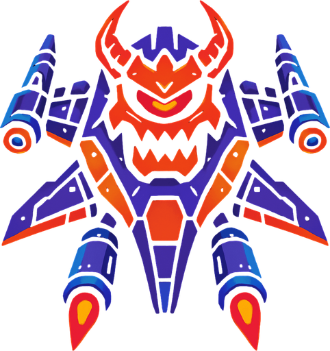 boss enimey space ship.
In-Game asset.  2d.  High contrast.  No shadows