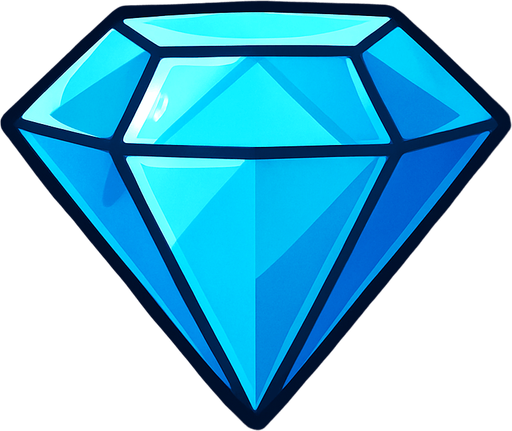 diamond.
In-Game asset.  2d.  High contrast.  No shadows