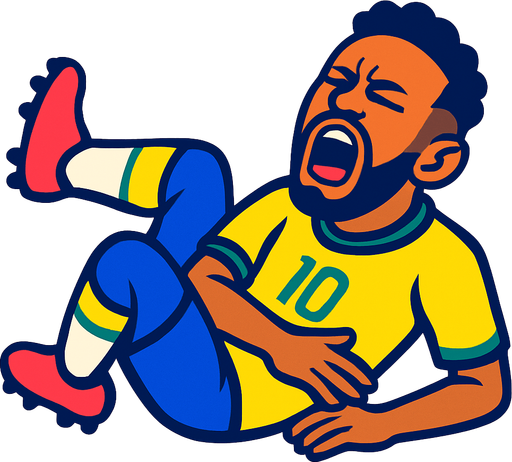 Rolling Neymar.
In-Game asset.  2d.  High contrast.  No shadows