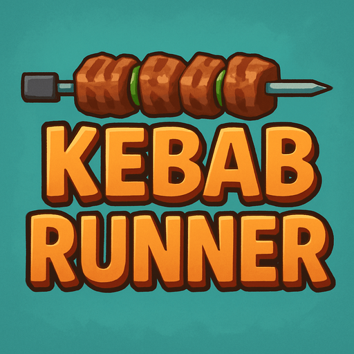 "Kebab Runner" yaz ama 1 şiş kebab yazının üstünde duracak olacak yani oyunun