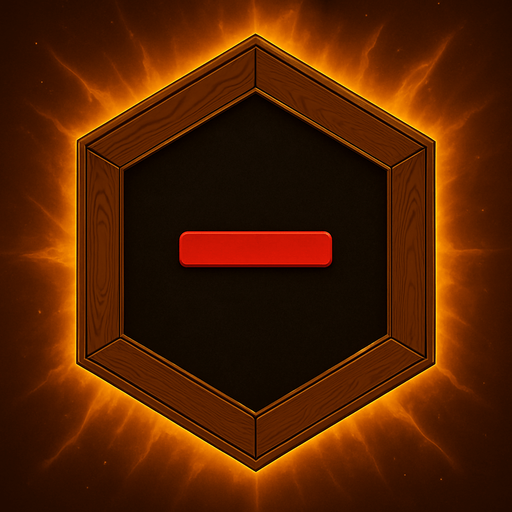 A frame that symbolizes that the element inside is penalized, unboosted, has a minus to its effect