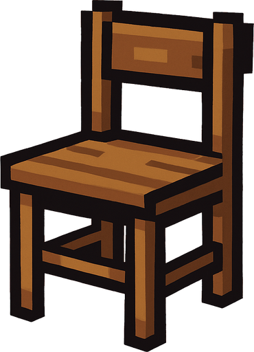 chair.
In-Game asset.  2d.  High contrast.  No shadows. pixel art