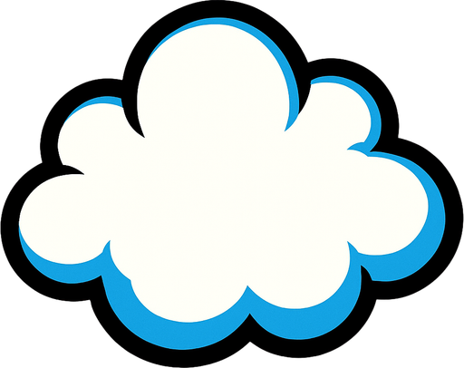 cloud.
In-Game asset.  2d.  High contrast.  No shadows