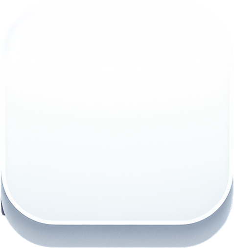 White square with round corners, flat shaded, hyper casual game. Single Game Texture. In-Game asset. 2d. Blank background. High contrast. No shadows.