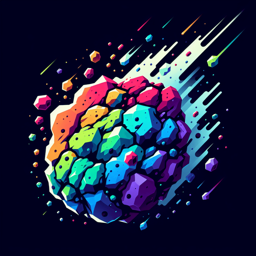 asteroid falling diffrent colors
Single Game Texture.  In-Game asset.  High contrast. No Background