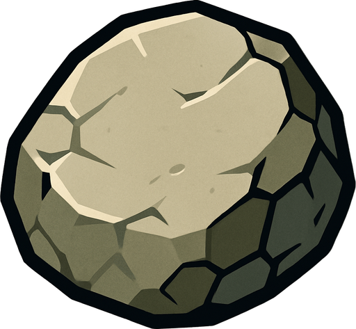 STONE.
In-Game asset.  2d.  High contrast.  No shadows