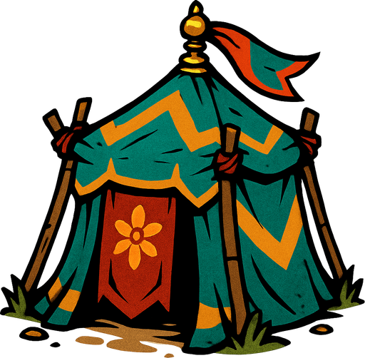 HEALING TENT OTTOMAN.
In-Game asset.  2d.  High contrast.  No shadows