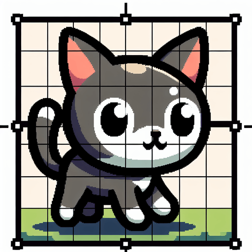 Cat.
Single Game Texture.  In-Game asset.  2d.  Blank background.  High contrast.  No shadows