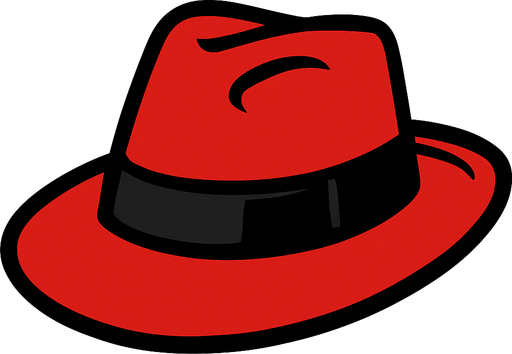 sombrero de mafioso de color rojo.
In-Game asset.  2d.  High contrast.  No shadows