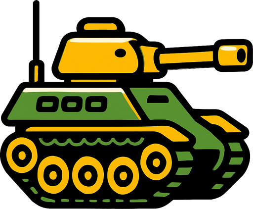 Tank.
In-Game asset.  2d.  High contrast.  No shadows